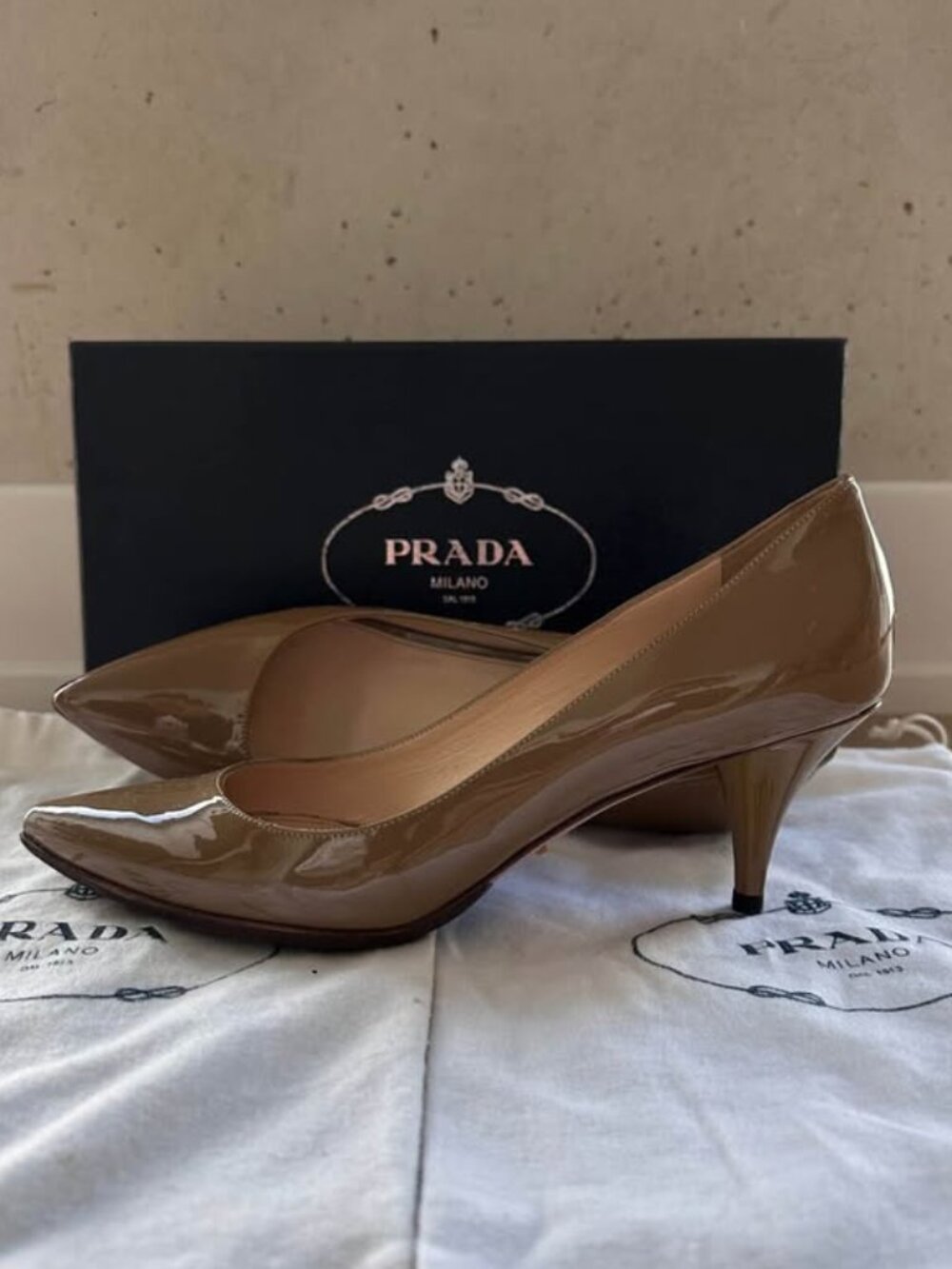 Vintage Prada Patent Leather Heels - Like-new Condition